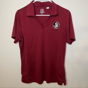Florida State Women Poly Polo Shirt Sz: Large